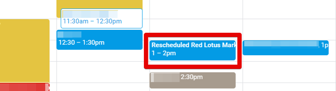(27) Rescheduled Calendar Event