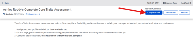 Complete Core Traits Assessment (1.29.26) (Complete Task arrow)