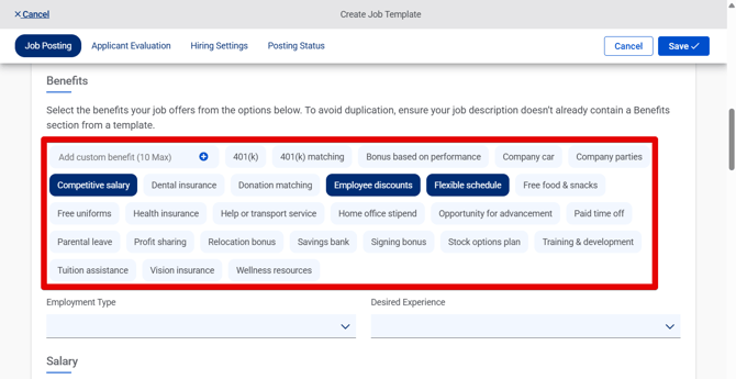 Create Job Template (1.7.26) (Benefits) (highlight)
