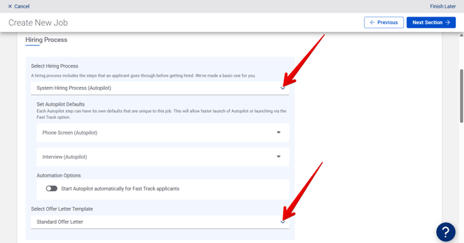 Create New Job - Hiring Settings (10.15.25) (Hiring Process + Offer Letter) (arrows) (30)