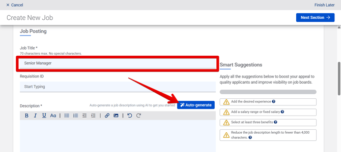 Create New Job - Job Posting (10.15.25) (Job Title + Description) (JT highlight + Autogenerate arrow)