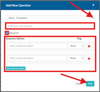 Create Required Form - Add New Question pop-up (8.6.26) (highlights)