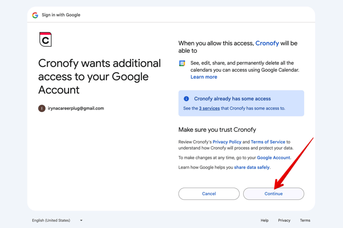 Cronofy 3 (highlights)