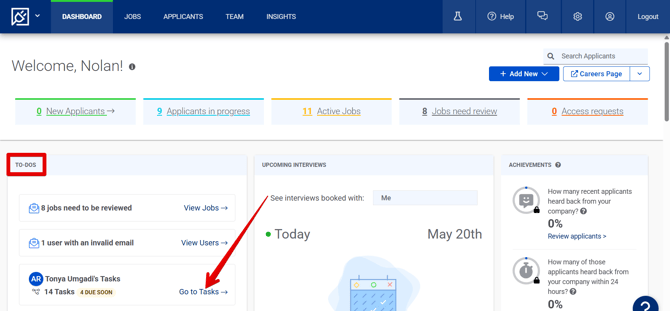 Dashboard (5.20.25) (OB Tasks in ToDos) (highlights)