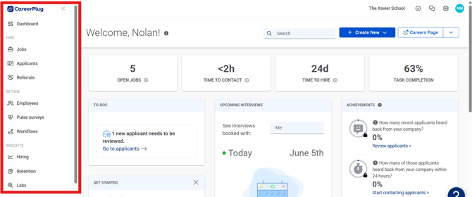 Dashboard (6.5.26) (NavEXP) (Left Nav highlight)