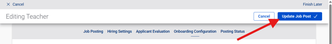 Editing Job (6.11.26) (top) (Update Job arrow)