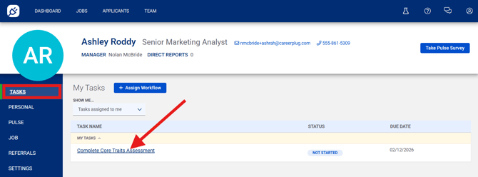 Employee Profile (Tasks tab) (1.29.26) (Complete Workflow arrow)