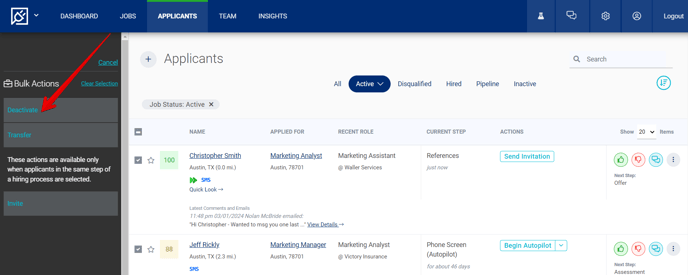 Applicants Page (Bulk Actions drawer) (Deactivate highlight).png