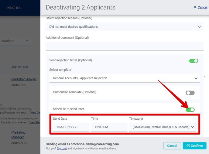 Deactivating drawer - Schedule to send later (highlights).png