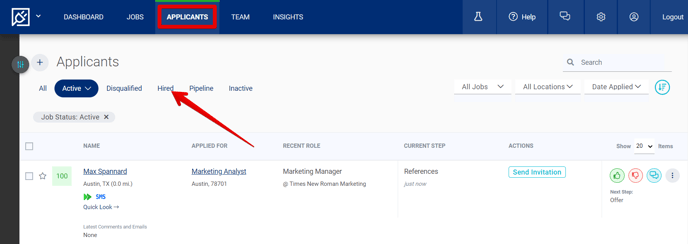 Applicants Page (6.20.24) (Hired tab + App Page highlight).png