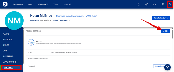 My Profile - Settings (1.22.26) (nav+Edit highlights)