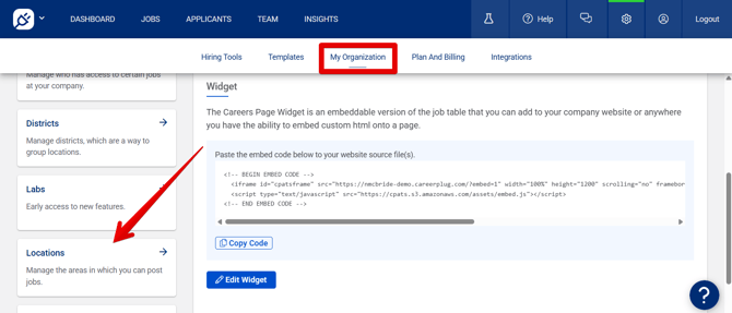 Settings - My Organization (10.15.25) (My Org+Loc highlights)