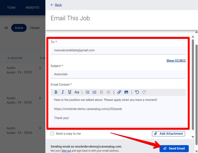Share - Email Drawer (Manual Upload) (highlights)