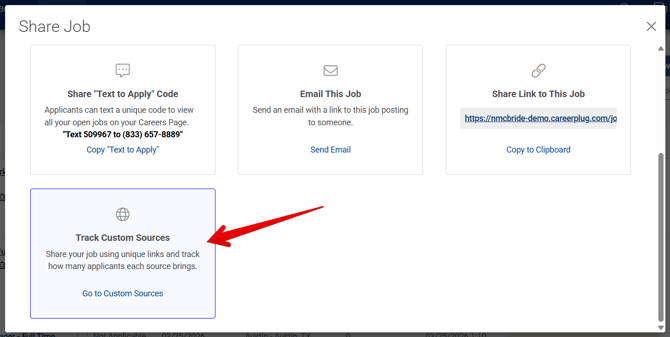 Share Job Modal (bottom - larger view) (4.16.26) (Custom Sources arrow)