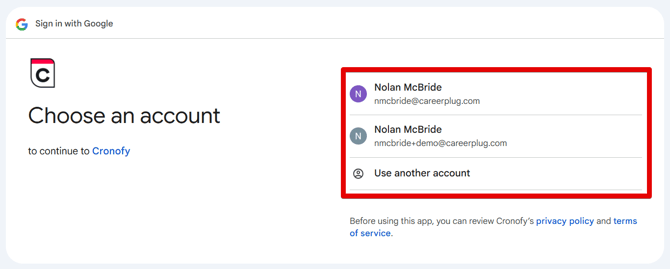 Sign In with Google (Choose Account) (highlight)
