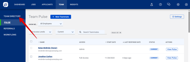 Team - Team Pulse (1.22.26) (Team Directory arrow)